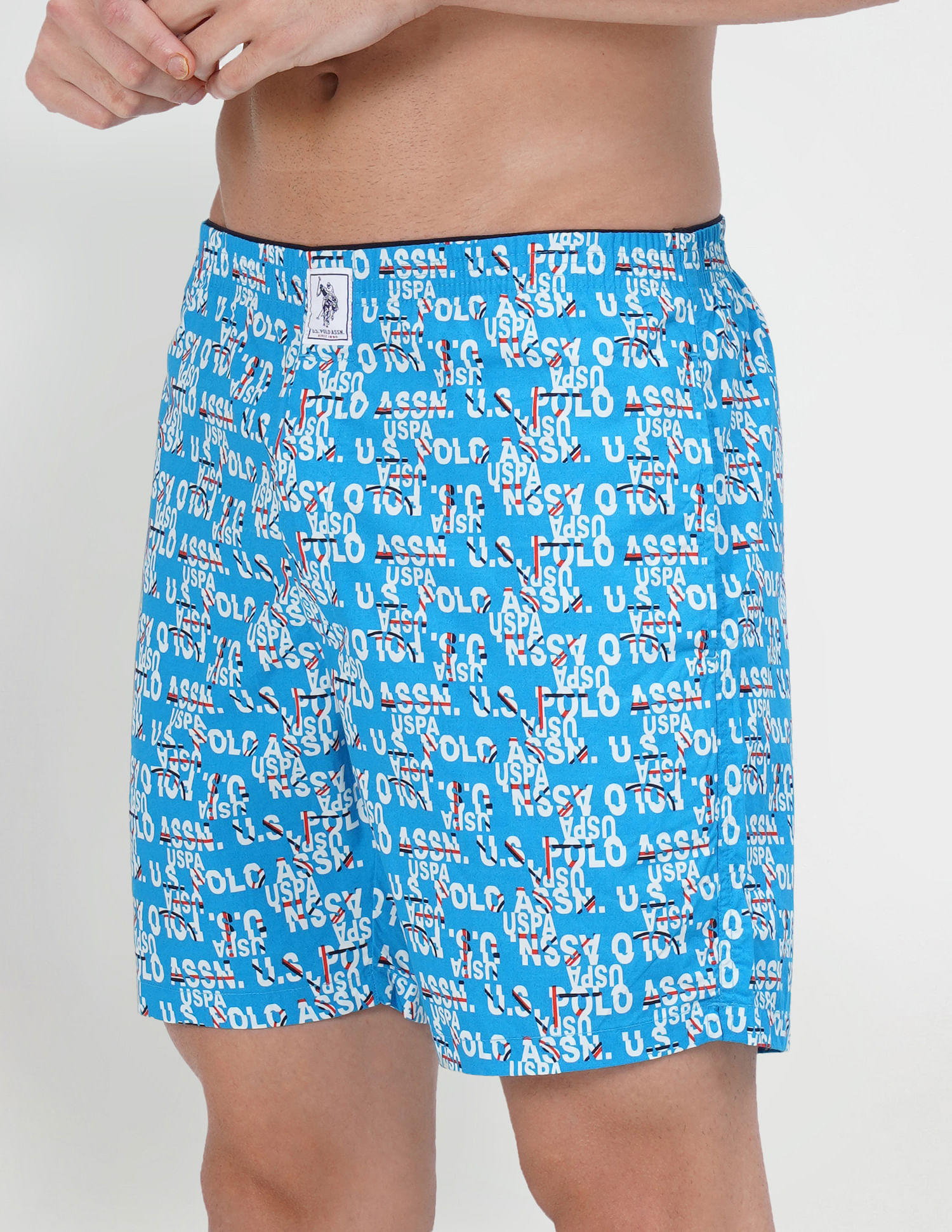 Buy USPA Innerwear Relaxed Fit Printed IYAB Boxers - Pack Of 1 - NNNOW.com