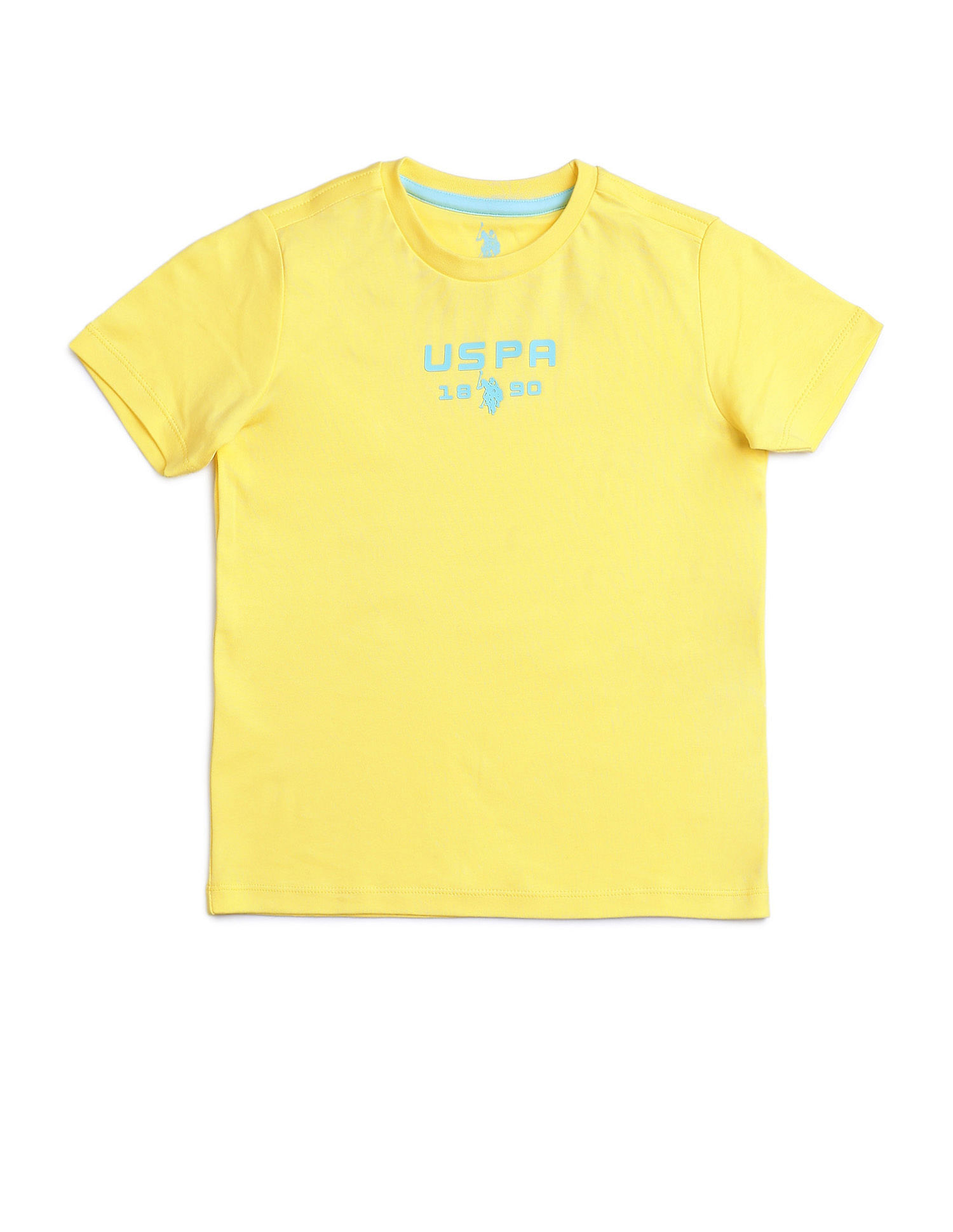 U.S. Polo Assn. Kids Boys Solid Regular Fit T-Shirt