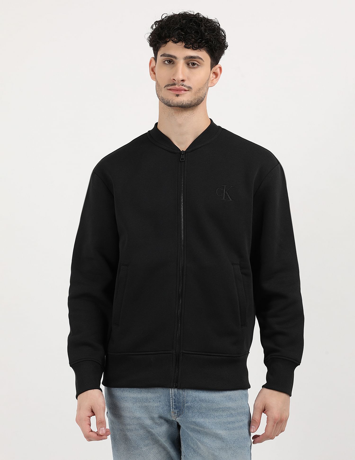Calvin Klein Relaxed Fit Solid Sweatshirt