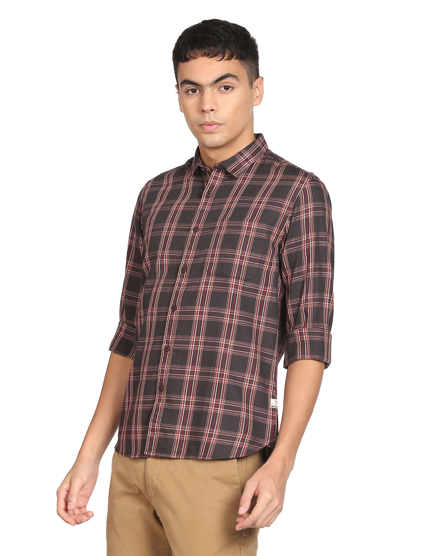 Flying Machine Tartan Check Cotton Shirt