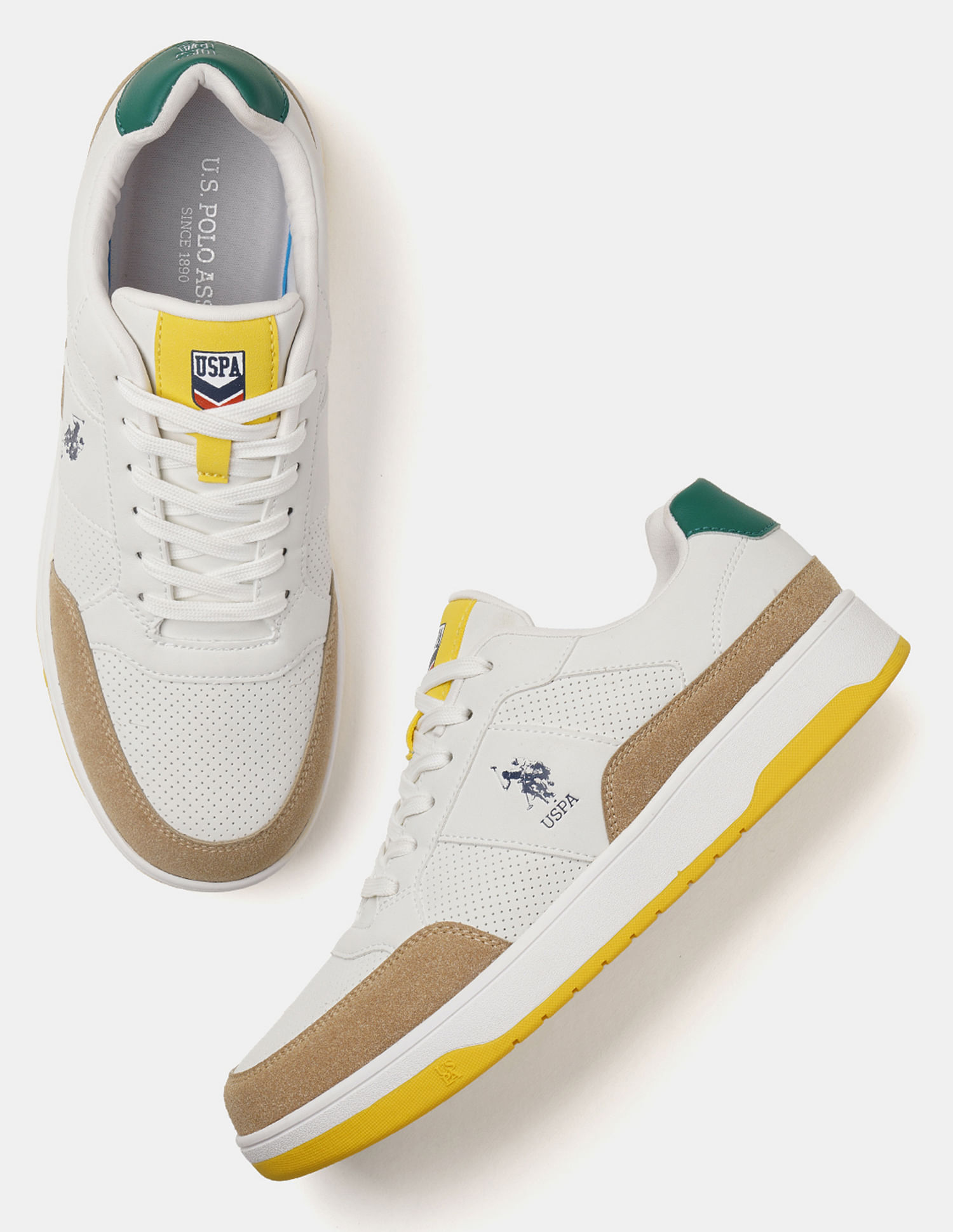 U.S. Polo Assn. Men Simon Colour Blocked Sneakers