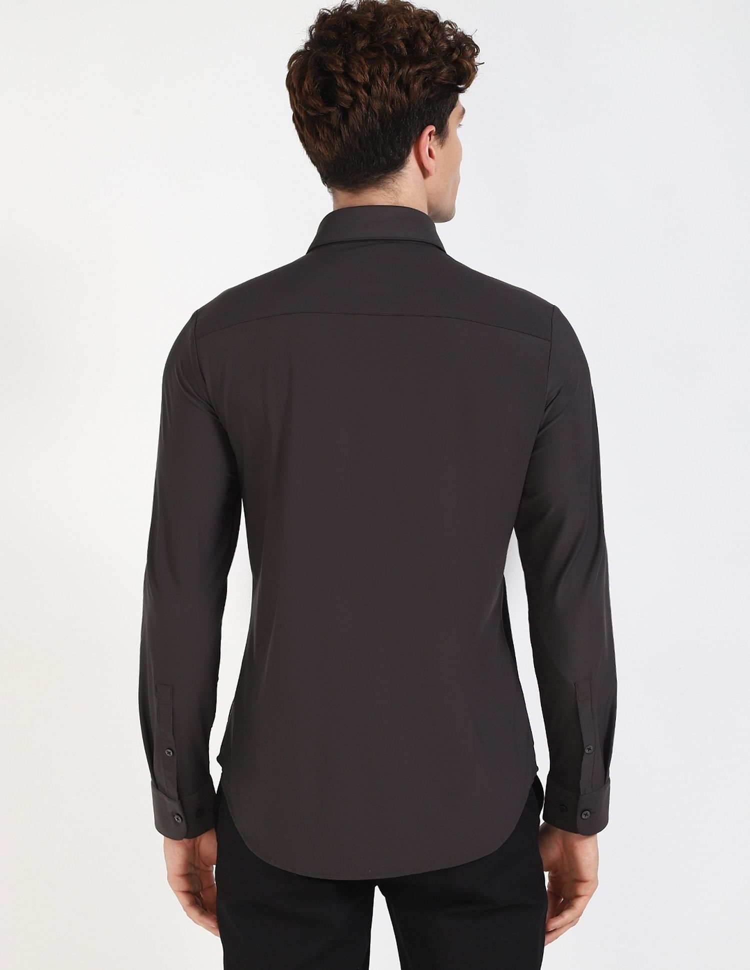 Calvin Klein Jeans Solid Slim-Fit Knit Shirt