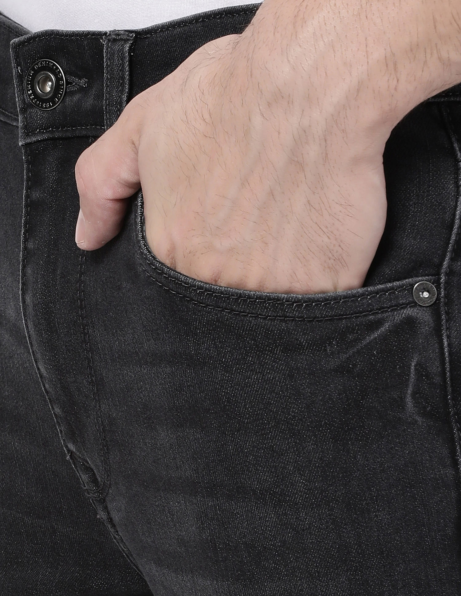 AD by Arvind Mid Rise Stone Wash Jeans