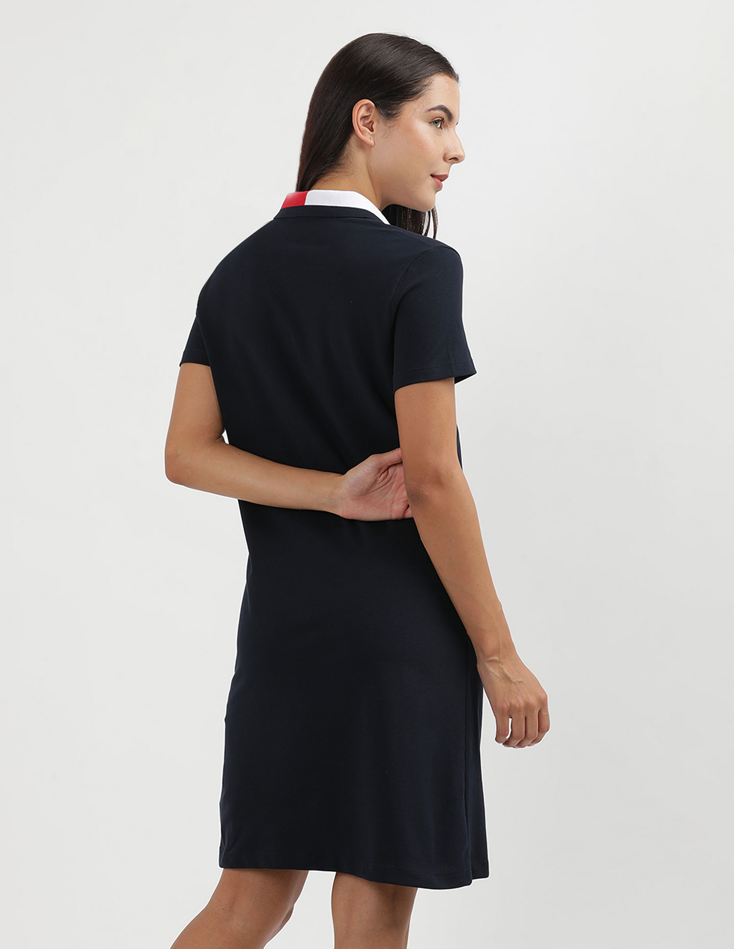 Tommy Hilfiger Solid Regular Polo Dress