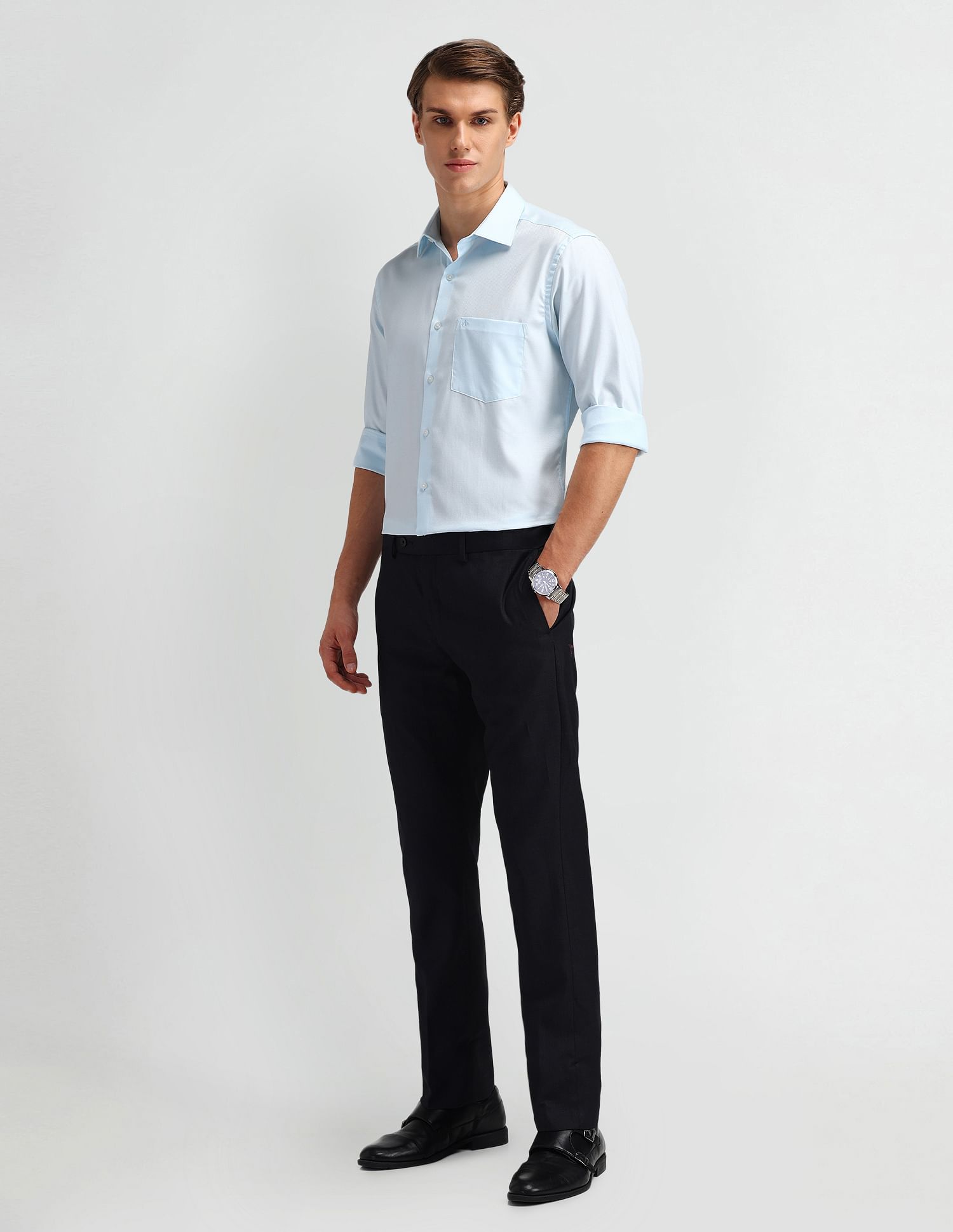 Arrow Liberty Classic Fit Textured Shirt