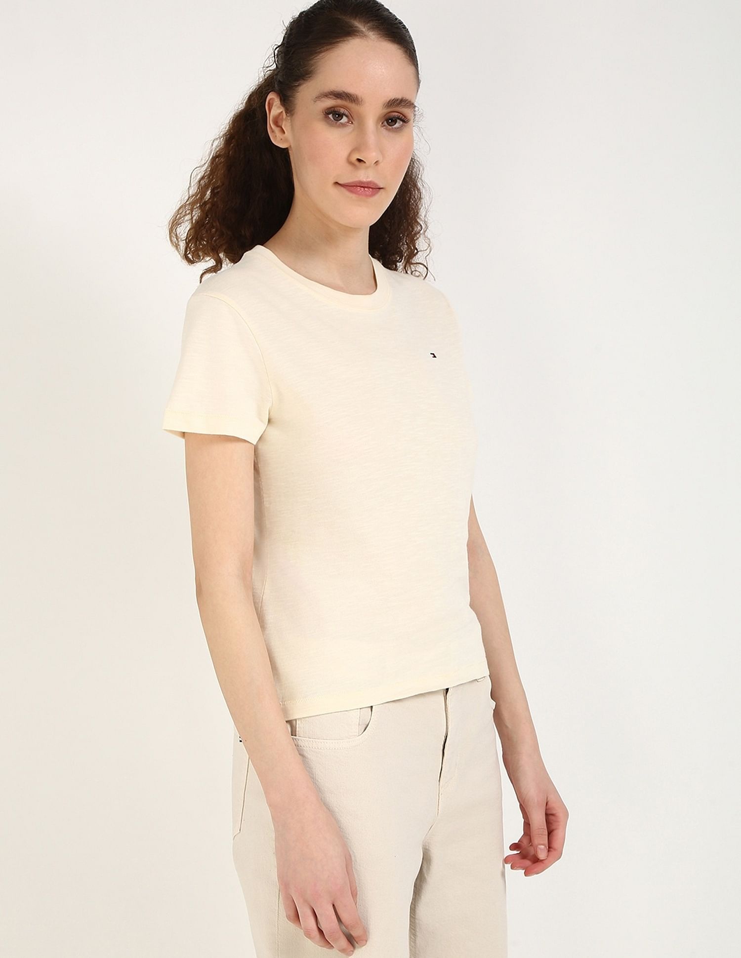 Tommy Hilfiger Solid Regular-Fit Cotton T-Shirt