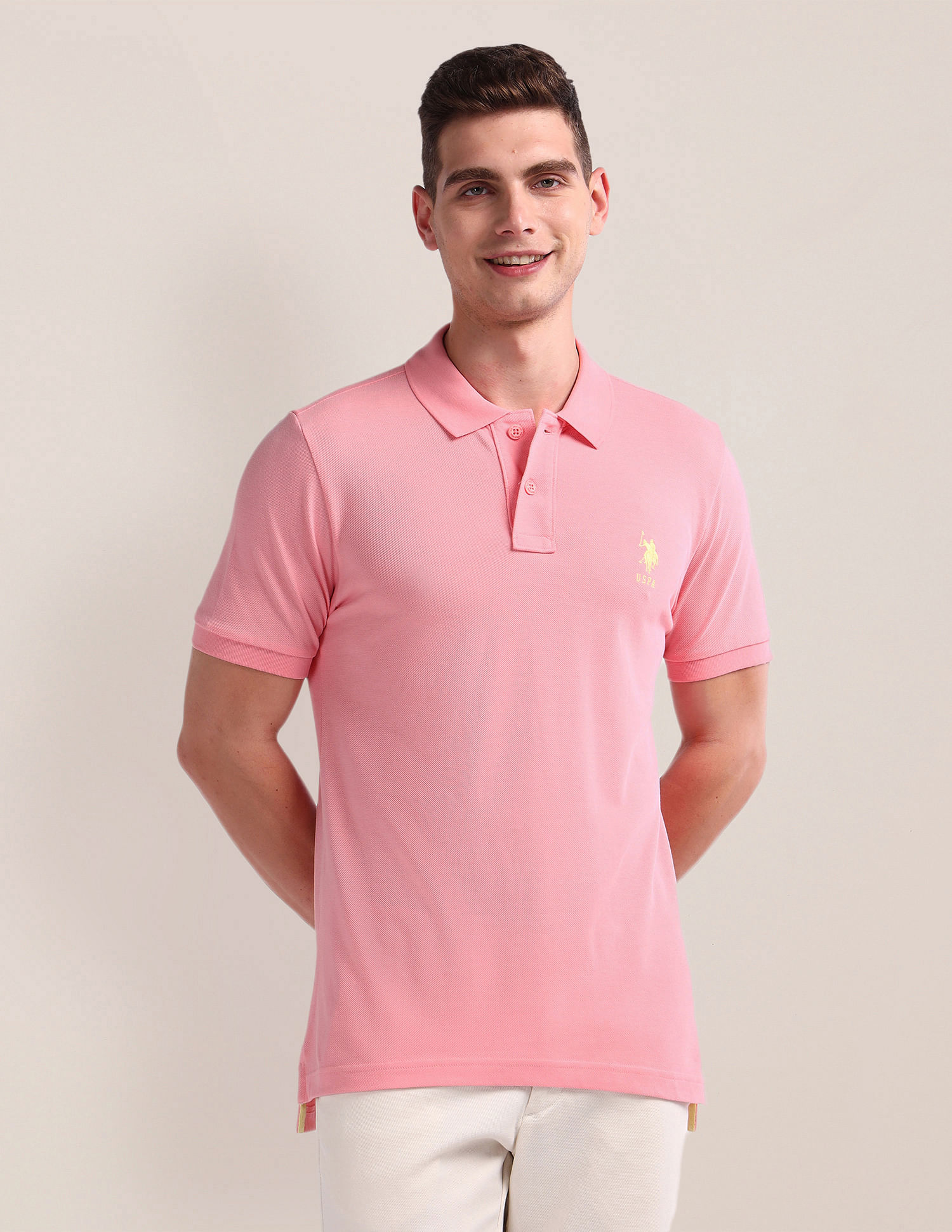 U.S. Polo Assn. Short Sleeve Solid Polo Shirt