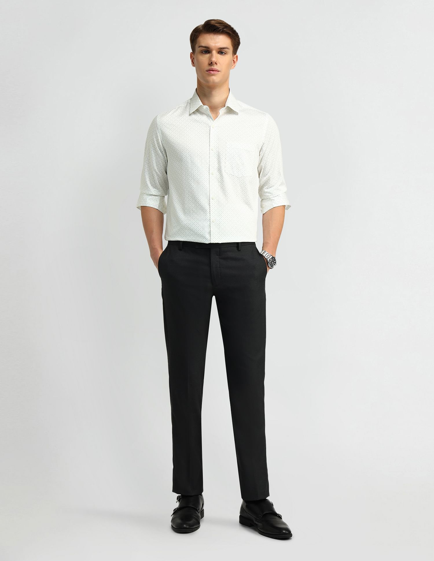 Arrow Geometric Print Slim Fit Shirt