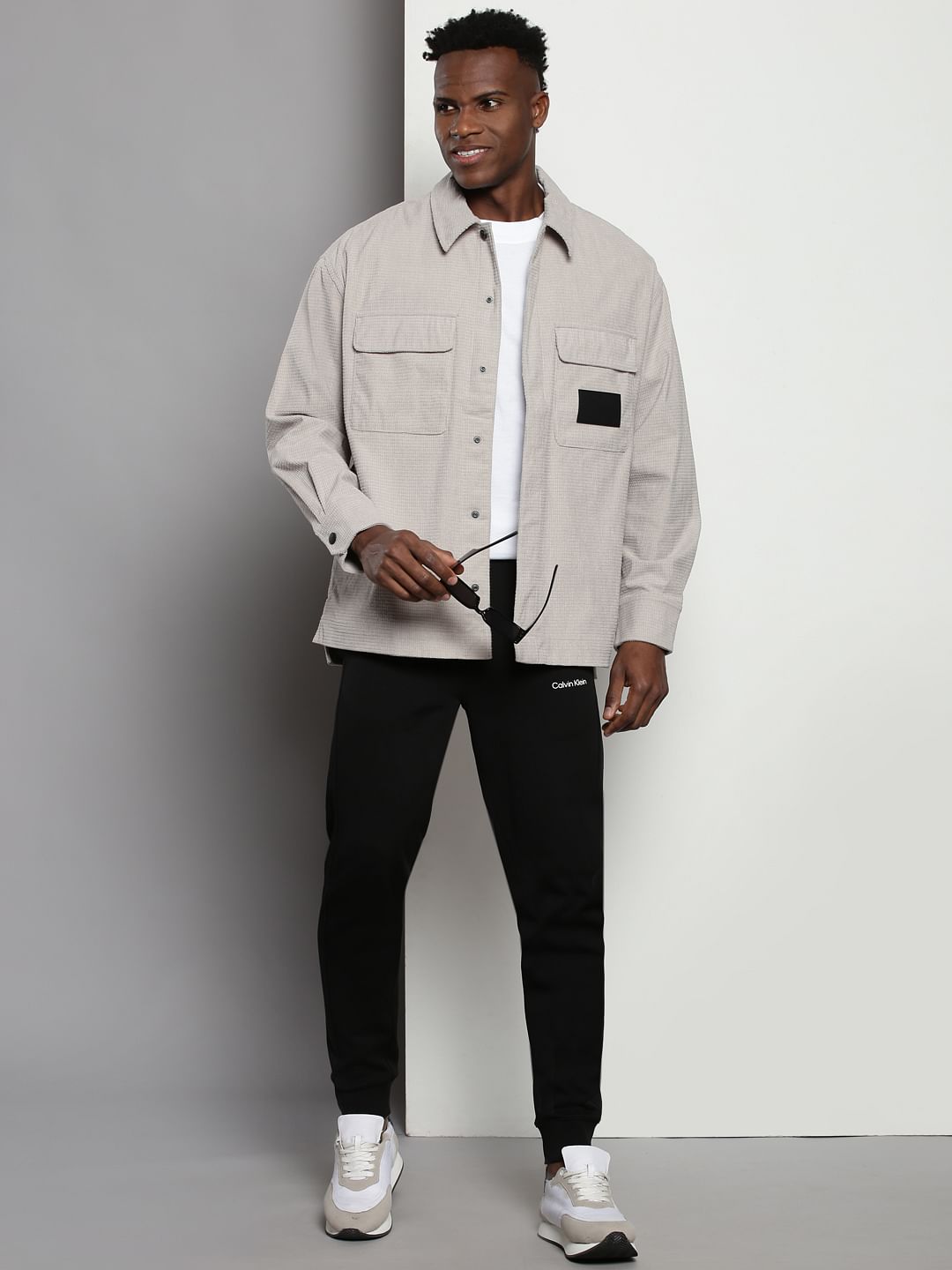 Calvin Klein Oversized Waffle Shirt