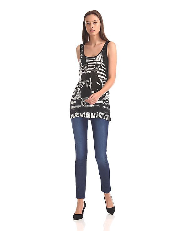 Flying Machine Women Twiggy Super Skinny Fit Washed Jeans