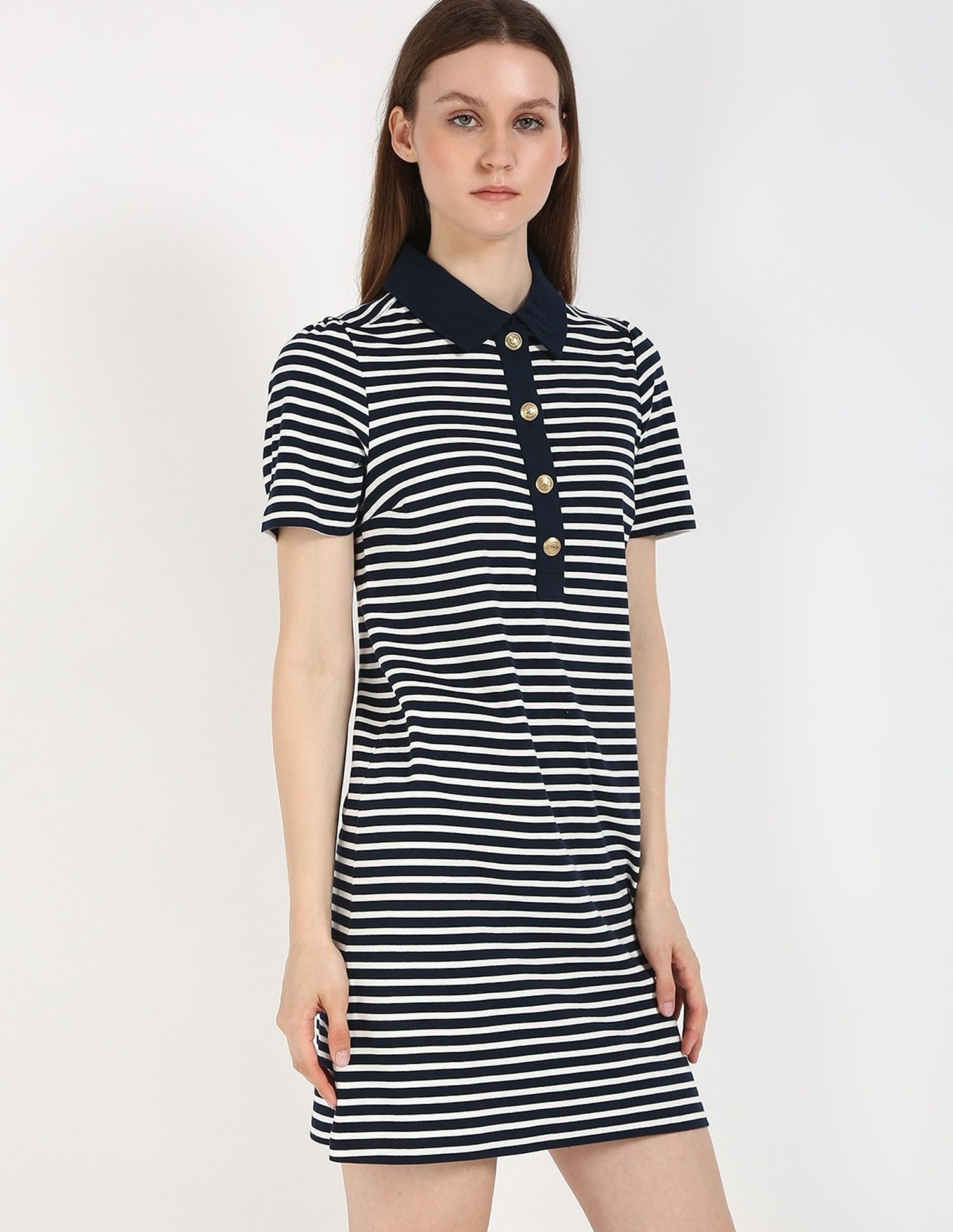 Tommy Hilfiger Cotton Polo Collar T-Shirt Dress