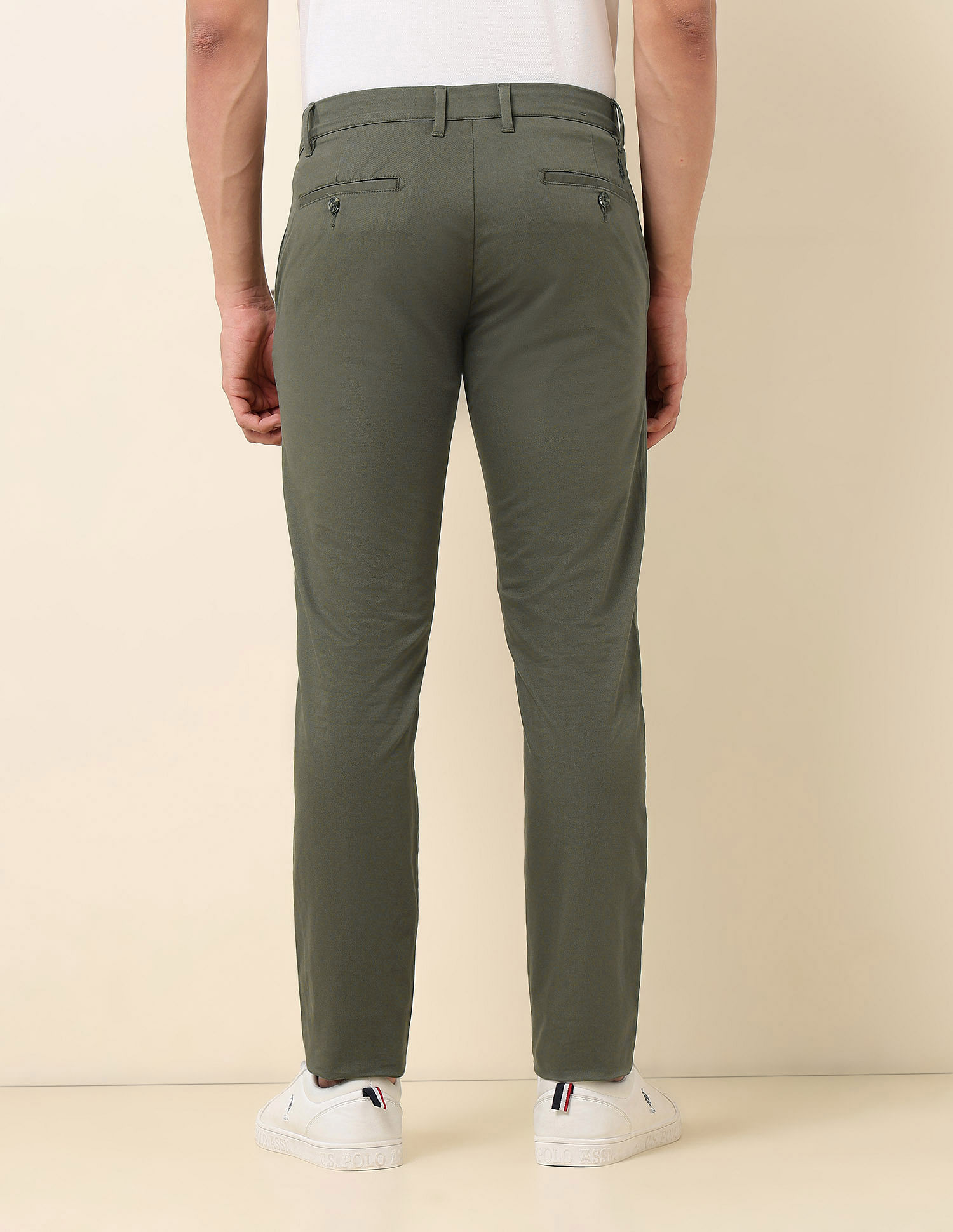 U.S. Polo Assn. Austin Slim Fit Textured Trousers