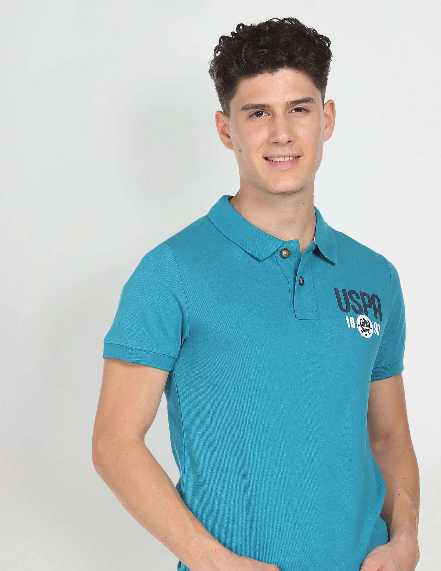 Buy U.S. Polo Assn. Compact Cotton Logo Polo Shirt - NNNOW.com