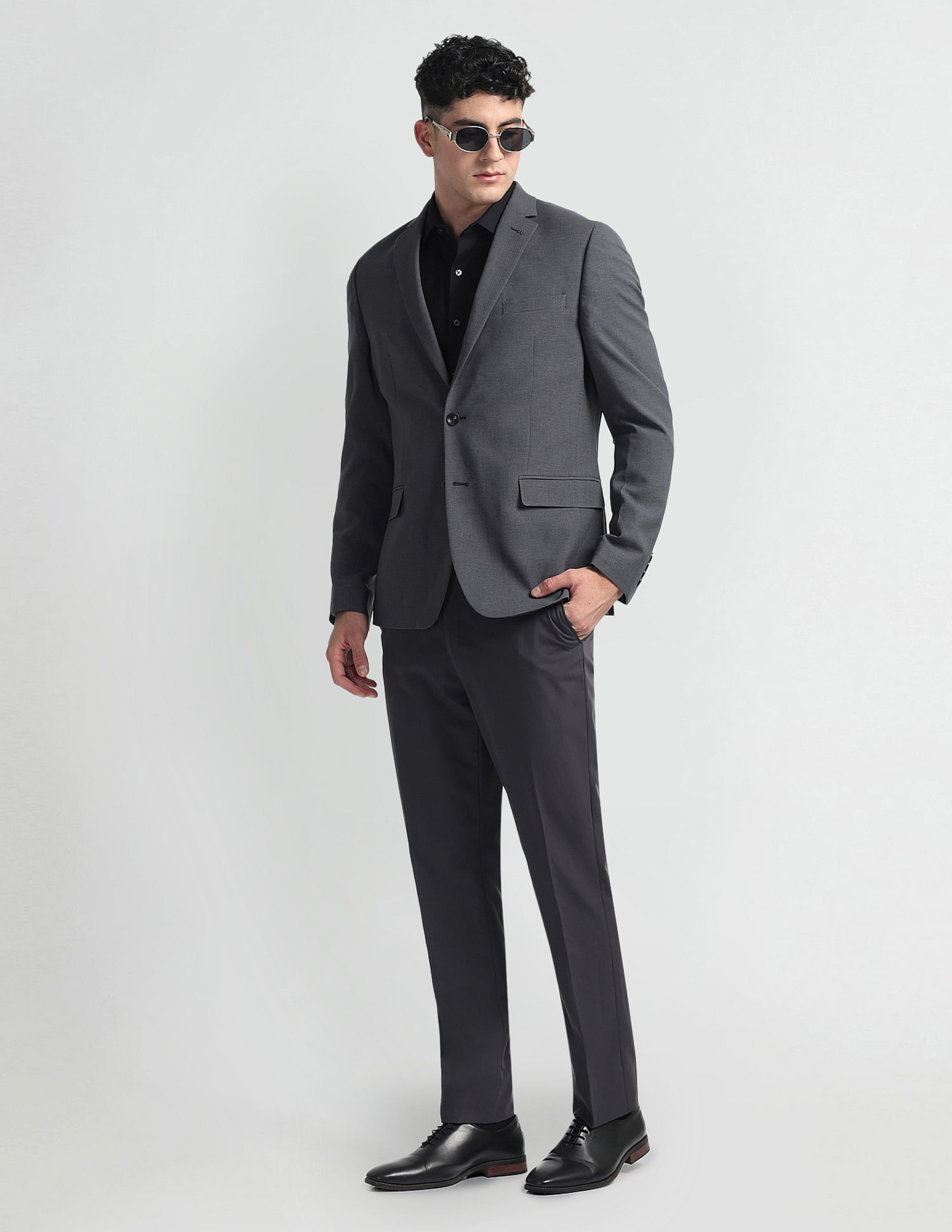 Arrow Self Design Tailored Fit Blazer