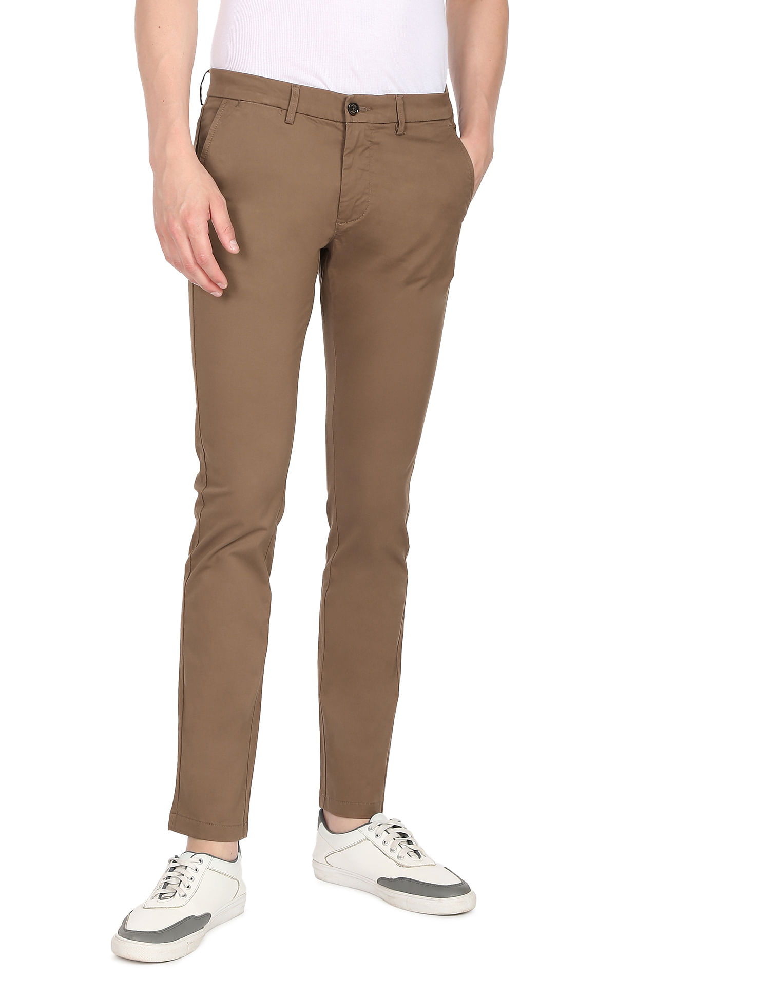 Relaxed fit twill chino trousers with darts · Brown, Navy Blue, Green ·  Dressy | Massimo Dutti