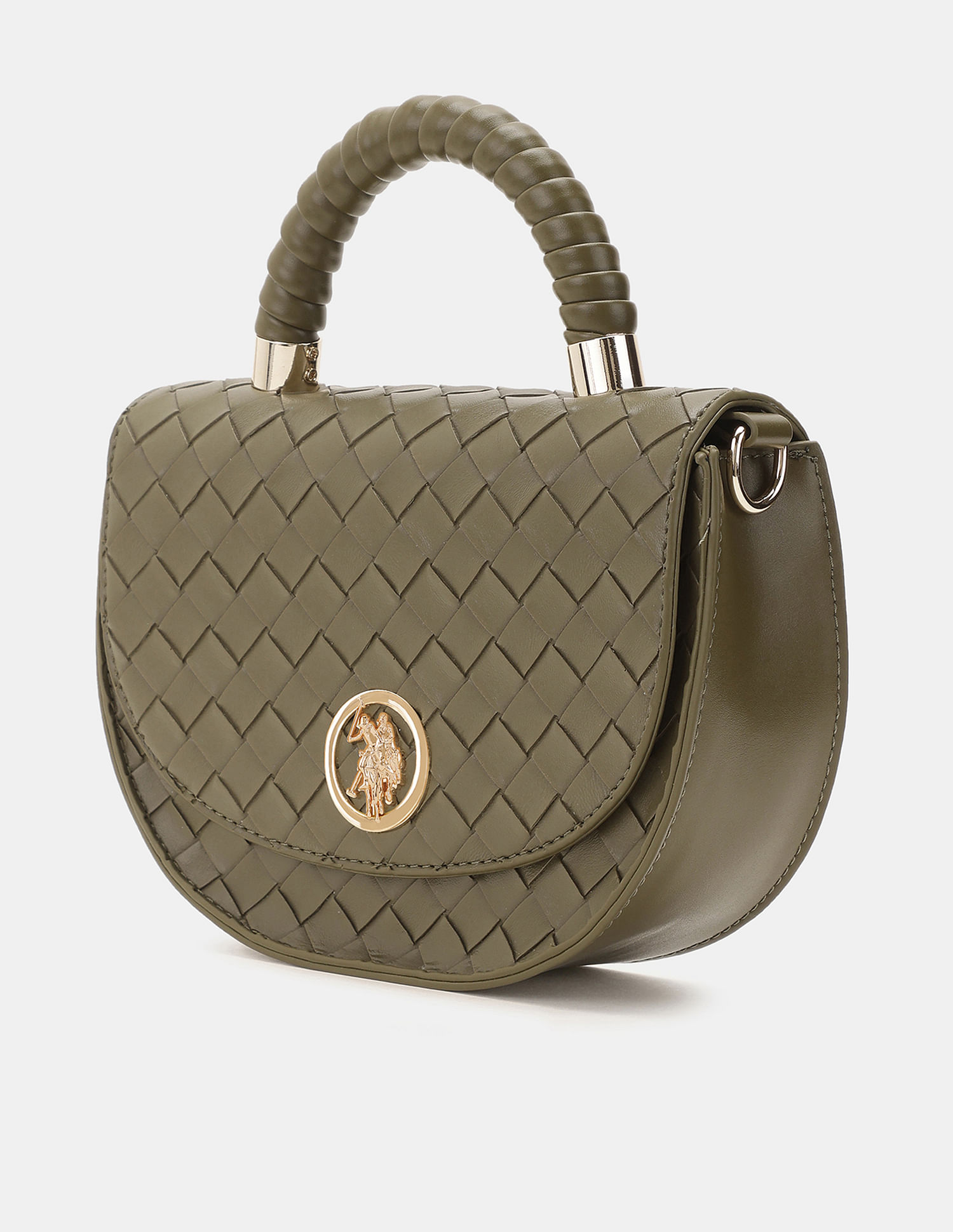U.S. Polo Assn. Women Andra Patterned Weave Crossbody Bag