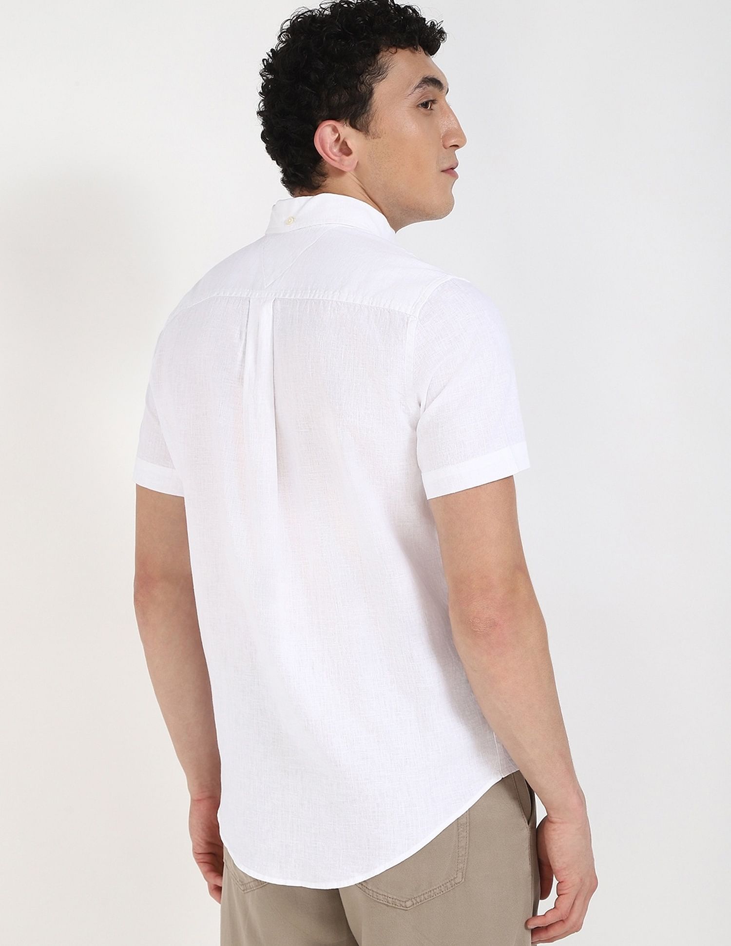 Tommy Hilfiger Solid Regular-Fit Cotton Shirt