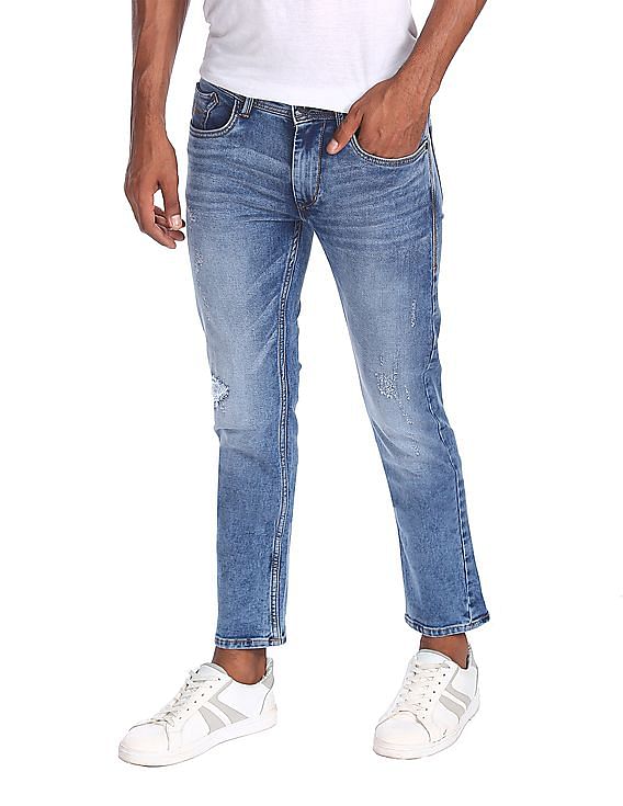 flying machine slim men blue jeans