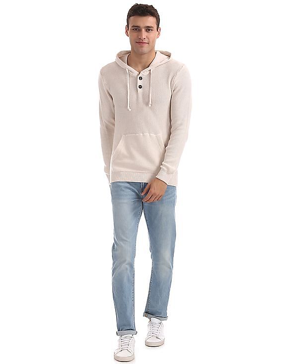 Aeropostale Hooded Knit Sweatshirt