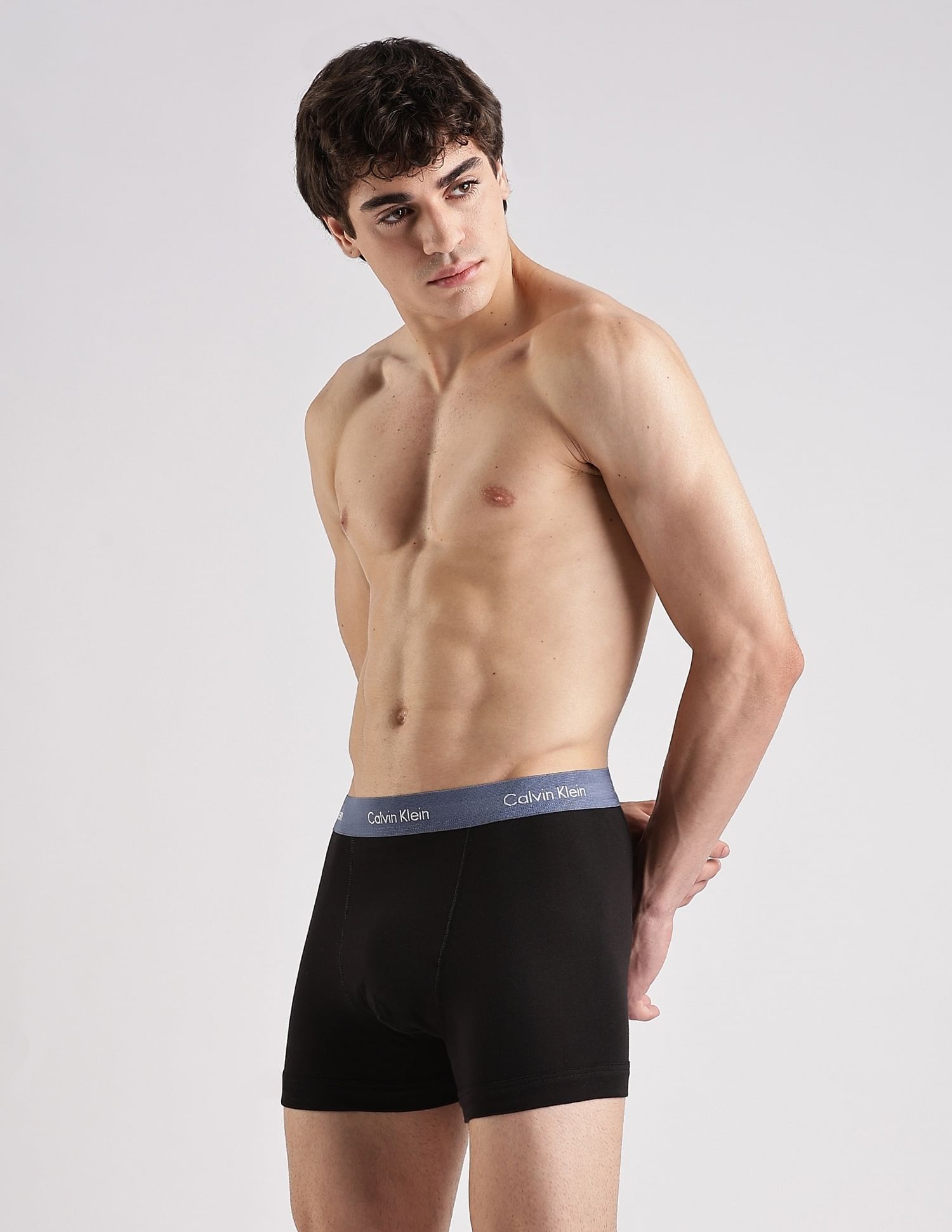 Calvin Klein Underwear Solid Multi Low Rise Trunks - Pack Of - 3