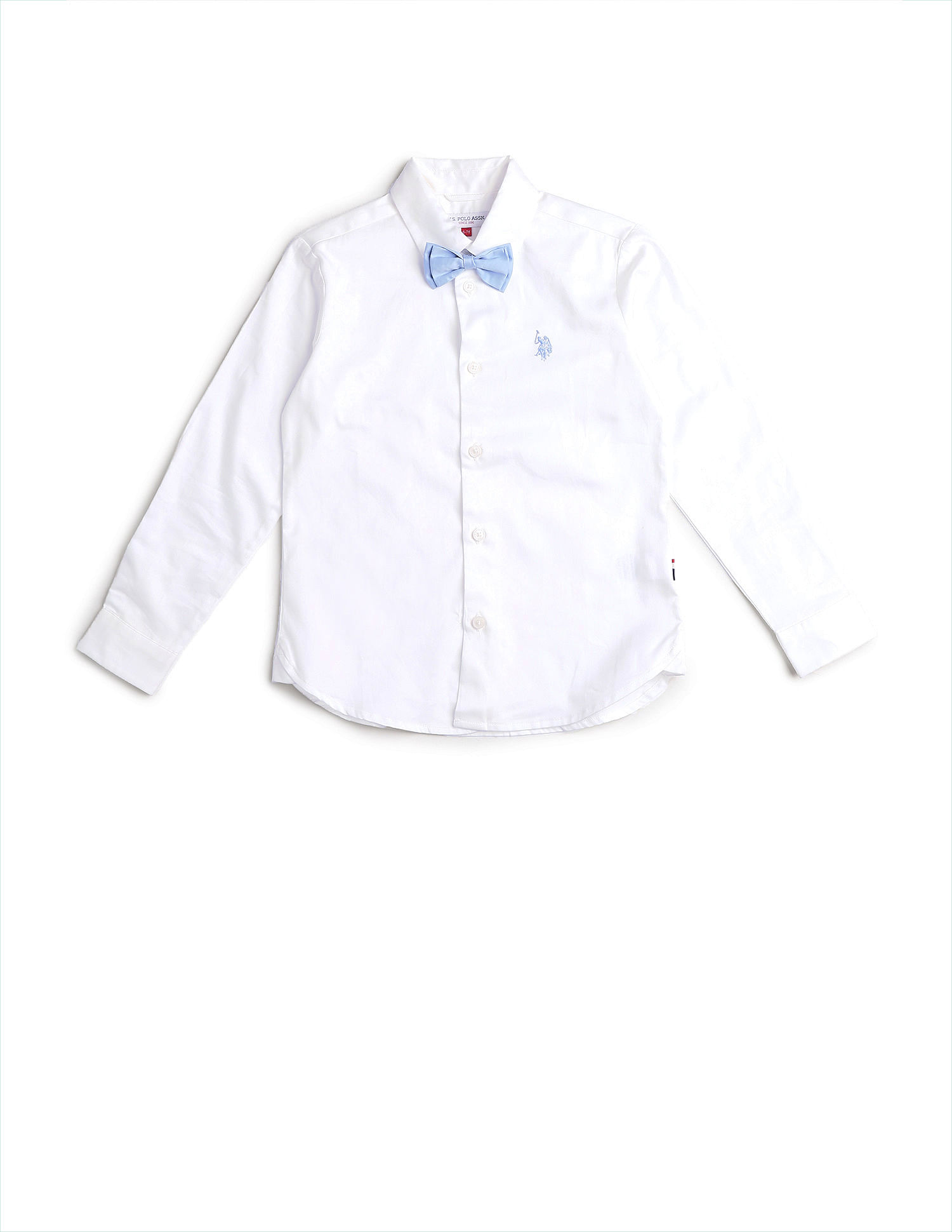 U.S. Polo Assn. Kids Boys Pure Cotton Satin Shirt