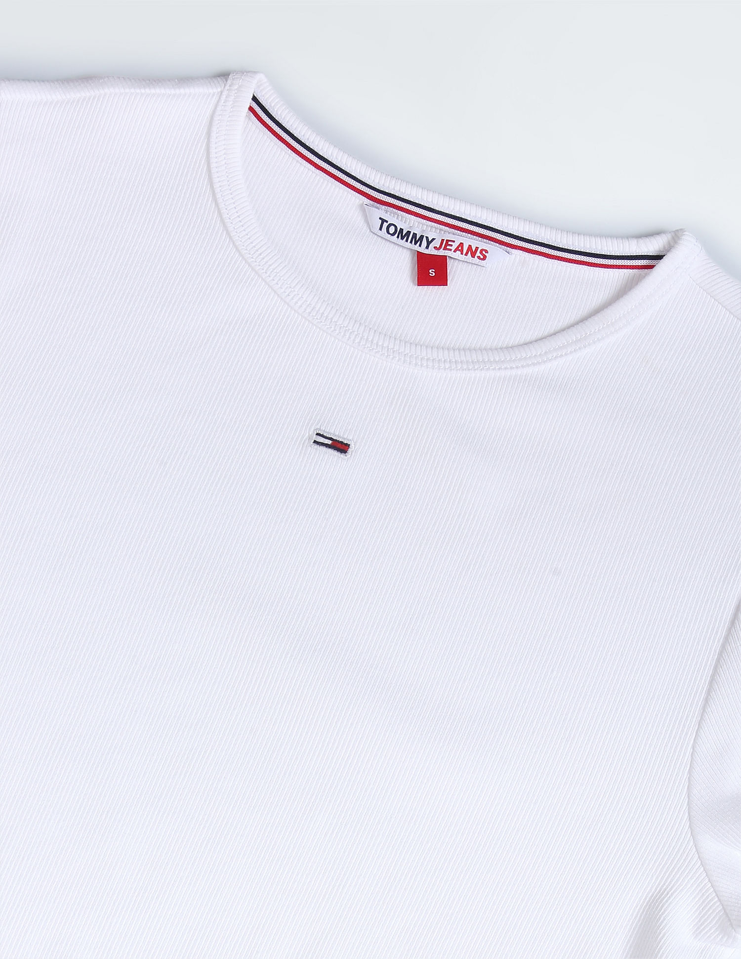 Tommy Hilfiger Sustainable Rib Knit Solid T-Shirt