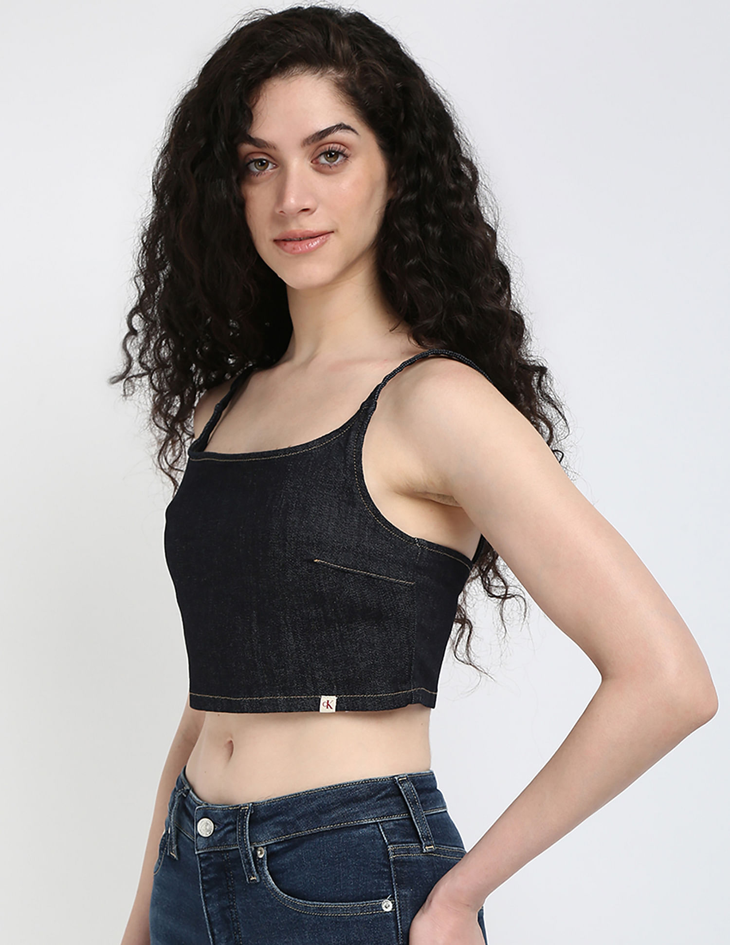 Calvin Klein Jeans Denim Bralette Top