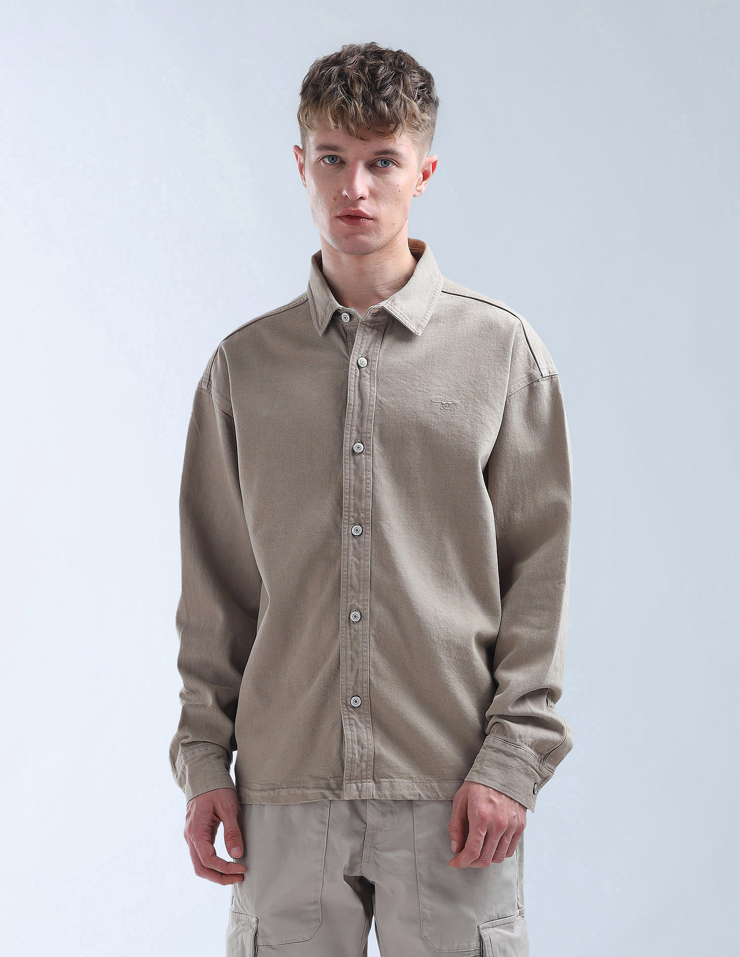 Flying Machine Pure Cotton Oversized Fit Shirt