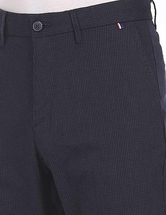 U.S. Polo Assn. Flat Front Check Casual Trousers