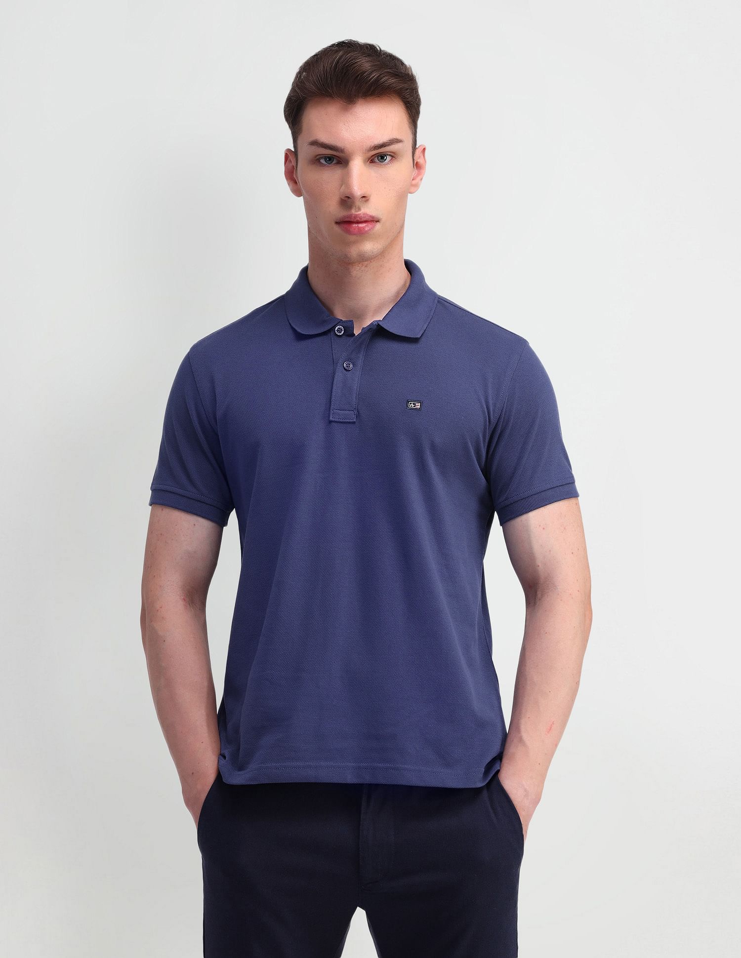 Arrow Sports Solid Regular Fit Polo Shirt