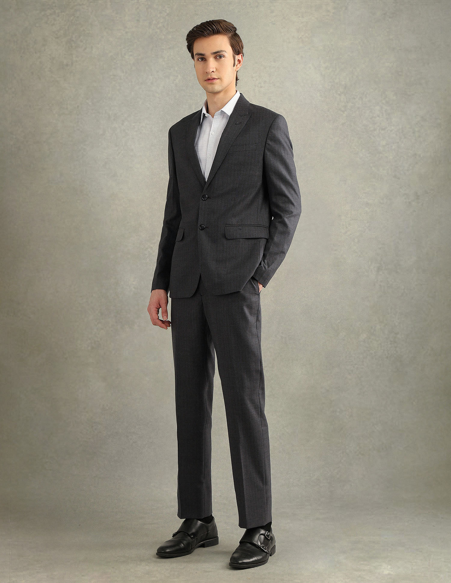 Arrow Vertical Striped Tailored Fit Suit