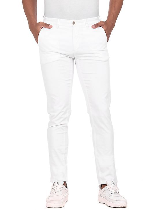 U.S. Polo Assn. Flat Front Solid Casual Trousers