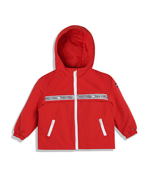 Tommy Hilfiger Kids Boys Nylon Brand Tape Jacket