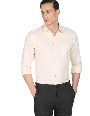 ARROW Men Printed Formal White Shirt  Buy ARROW Men Printed Formal White  Shirt Online at Best Prices in India  Flipkartcom