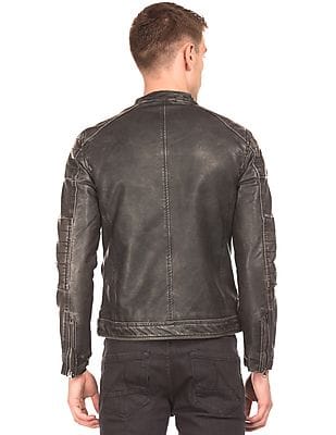flying machine leather jacket