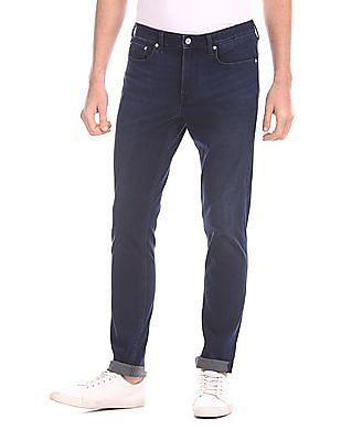 Mens Clothing Jeans Tapered jeans in Blue for Men Calvin Klein Denim Slim Tapered Dark Jeans 30 