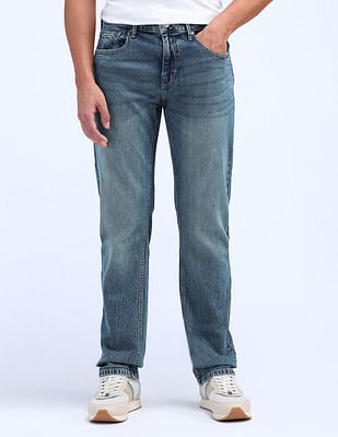 Flying Machine F-Jango Straight Fit Washed Jeans