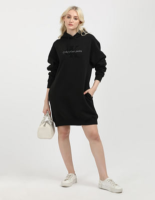 【  Jeans】 monologo Hoodie dress ※送関込 Buy Calvin Klein Jeans Chenille Monologo Hoodie Dress