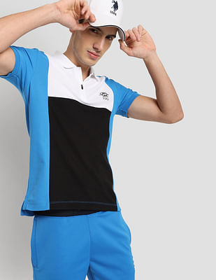 U S Polo Assn Panelled Sport Polo Shirt