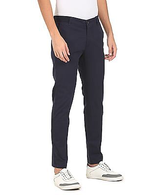 Buy Fitted Navy Blue Trousers For Female Online @ Best Prices in India |  Uniform Bucket | UNIFORM BUCKET