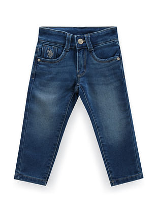 U S Polo Assn Kids Boys Slim Fit Blue Jeans