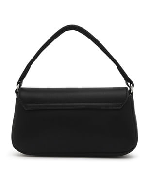 Buy Tommy Hilfiger Logo Black Pu Shoulder Bag