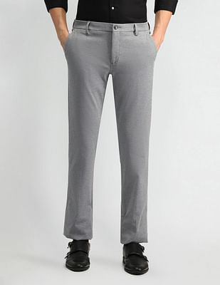 Arrow Tapered Fit Solid Trousers