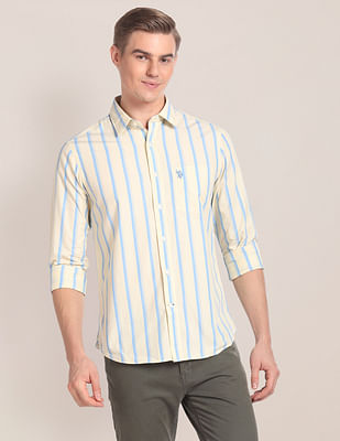 U S Polo Assn Regular Fit Striped Casual Shirt