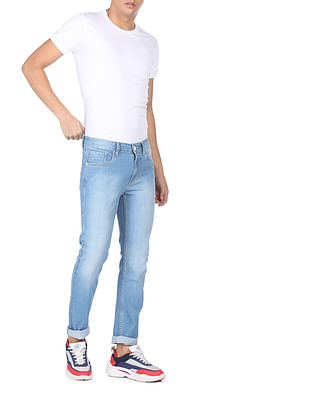 Flying Machine Michael Slim Tapered Fit Mid Rise Jeans