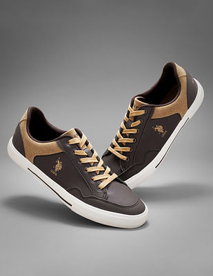 U S Polo Assn Men PU Hampton Sneakers