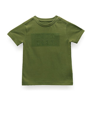 U S Polo Assn Kids Boys Brand Print Cotton T-Shirt