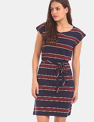 tommy hilfiger red and white striped dress