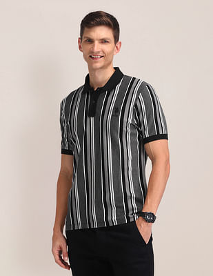 U S Polo Assn Striped Cotton Polo Shirt