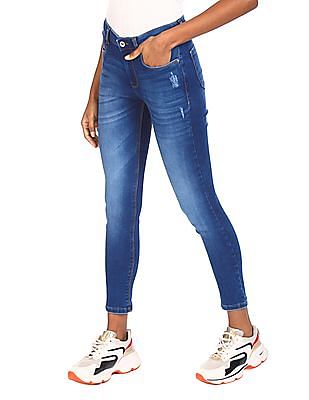 Flying Machine Women Mid-Rise Veronica Skinny Fit Jeans